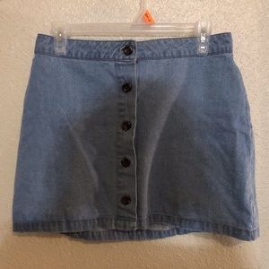 Forever 21light denim skirt